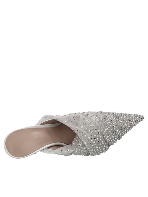 Mules in tulle e strass GEDEBE | ISHA 105 TULLE+CRYSTAL+LT BKGRIGIO-DIAMOND